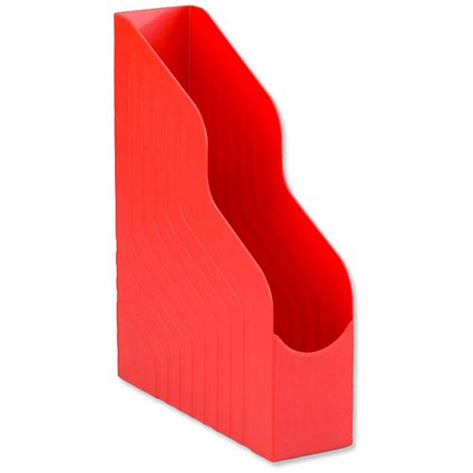 Avery Original Magazine Rack File Jumbo High-impact Polystyrene A4 Plus Red [Pack 6]