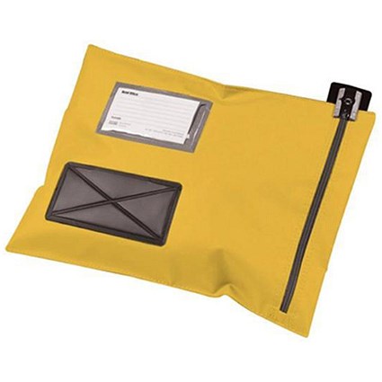 Versapak Mailing Pouch Durable PVC-coated Nylon 355x470mm Yellow Ref CVF3_YWS