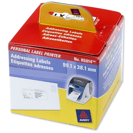 Avery Label Printer Roll Addressing Labels 99.1x38.1mm Ref R5014 [Roll of 220]