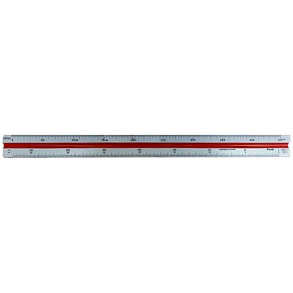 Rotring Triangular Reduction Scale Ruler, 6 Surveying from 1-25 to 1-2000