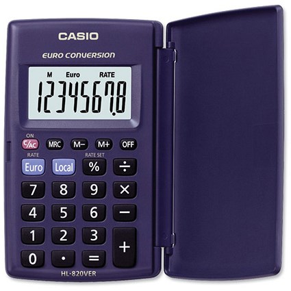 Casio Calculator Battery Large LCD Multiple Function W62.5xD104xH10mm Ref HL82OVER