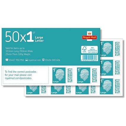 Royal Mail 1st class stamps - Large 50
