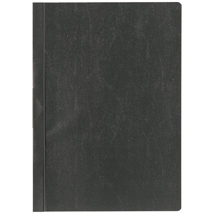 Durable Euroclip 30 Sheet Document Metal Clip File Folder, A4, Black, Pack of 25