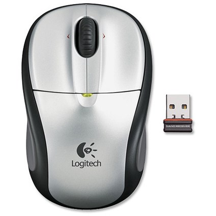 Logitech M305 Wireless Mouse with Rubber Grips and Nano Receiver