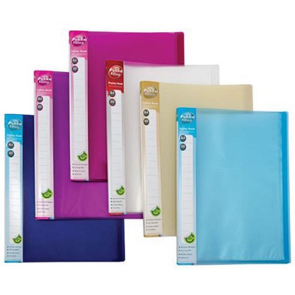 Concord Display Book / 40 Pockets / A4 / Assorted / Pack of 12