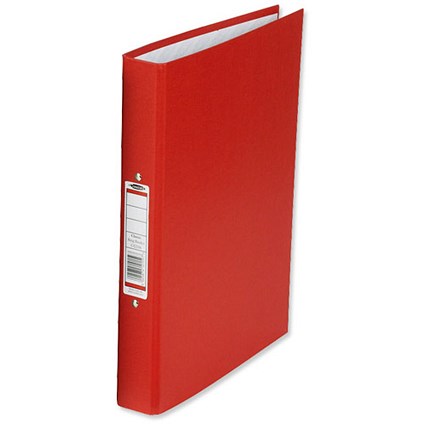 Concord Classic Ring Binder / 2 O-Ring / 40mm Spine / 25mm Capacity / A4 / Red / Pack of 10