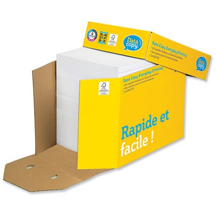Data Copy Everyday Paper 75gsm Non-stop Box Sheets not Wrapped A4 White [2500 sheets]