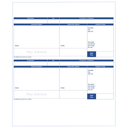 Pegasus Opera II-Compatible Laser Pay Advice / 2 Boxes of 125