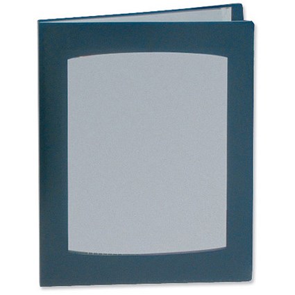 Rexel Clearview Display Book, A4, 24 Pockets, Blue