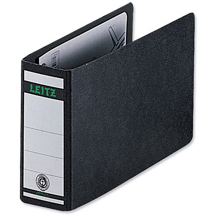 Leitz Board A5 Lever Arch Files / Landscape / 77mm Spine / Black / Pack of 5