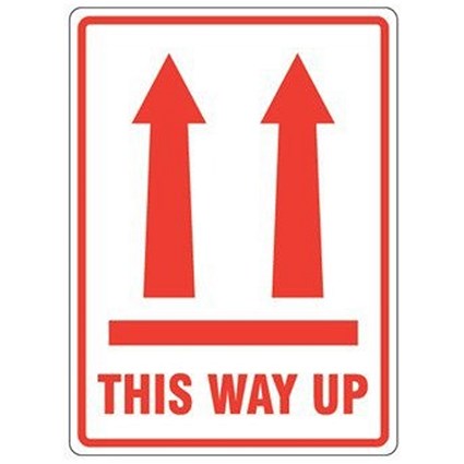 This Way Up Parcel Labels 109mm x 79mm (Roll 500) - VL108TH