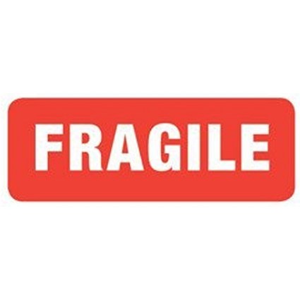 Fragile Parcel Labels 90mm x 32mm (Roll 1000) - VL89FR
