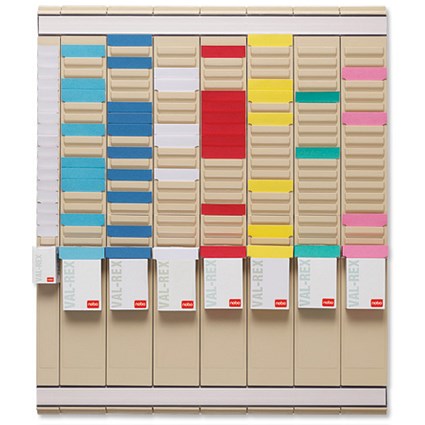 Nobo T-Card Kit 7x Size 2 Panels 700 T-cards plus 1x Size 1 Index Panel 100 T-cards Ref 65010