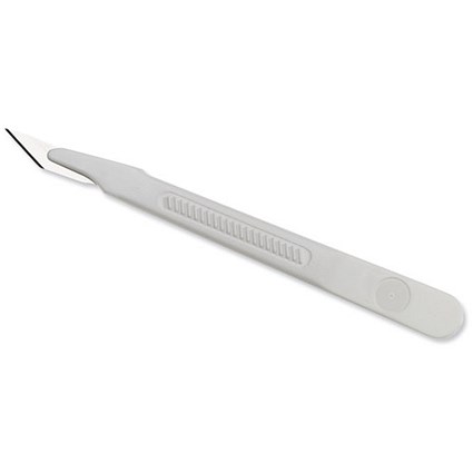 Disposable Plastic Scalpel with Integral Surgical Steel / No.10A Blade / Pack of 10