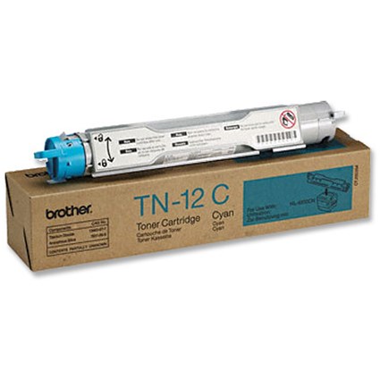 Brother Laser Toner Cartridge Page Life 6000pp Cyan [for HL4200CN] Ref TN12C