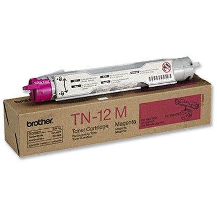 Brother Laser Toner Cartridge Page Life 6000pp Magenta [for HL4200CN] Ref TN12M