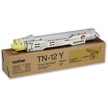 Brother Laser Toner Cartridge Page Life 6000pp Yellow [for HL4200CN] Ref TN12Y