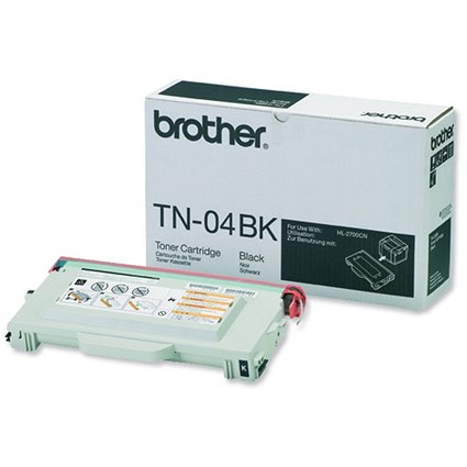 Brother Laser Toner Cartridge Page Life 10000pp Black Ref TN04BK