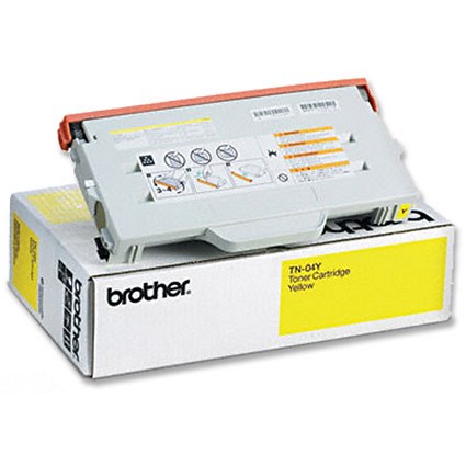 Brother Laser Toner Cartridge Page Life 6600pp Yellow Ref TN04Y