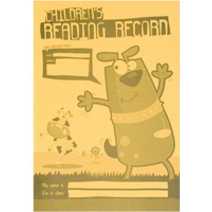 Silvine Childrens Reading Record Book A5 40 Pages Featuring 200 Records Yellow (Pack 25) -