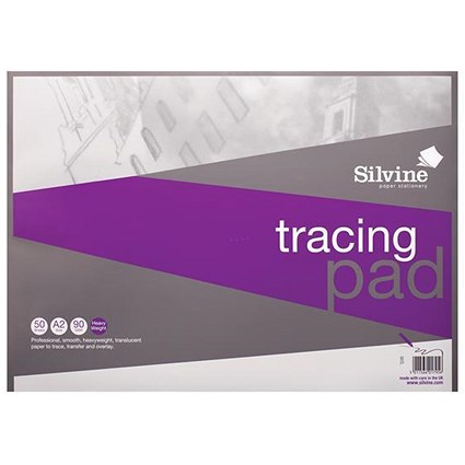 Silvine Professional Tracing Pad / A2 / 90gsm / 50 Sheets
