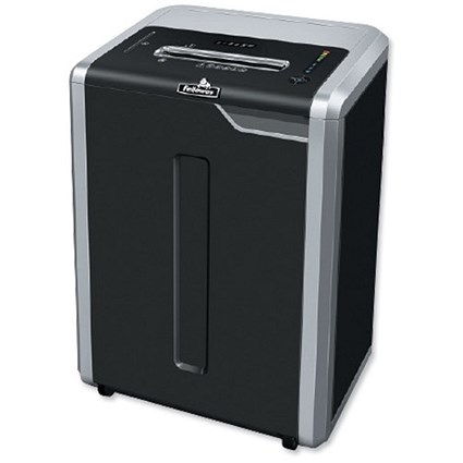 Fellowes C-325Ci Shredder 3.9x38mm Cross-Cut 83 Litre 24x70gsm A4 40kg W460xD510xH880mm Ref 3831201