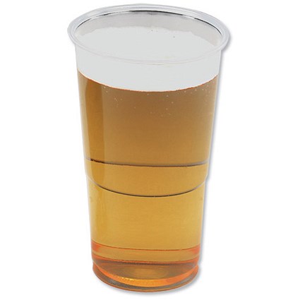 Robinson Young Tumbler Glasses Plastic Disposable Half Pint [Pack 50]