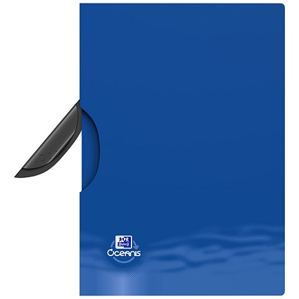 Oxford Oceanis A4 Clip File, 2.5mm Spine, Blue -