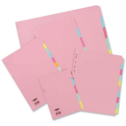 Concord Subject Dividers 160gsm 5-Part A4