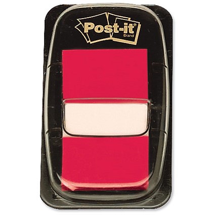 Post-it Index Flags 50 per Pack 25mm Red Ref 680-1