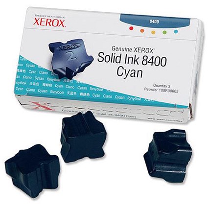 Xerox Phaser 8400 Cyan Solid Ink Sticks (Pack of 3)