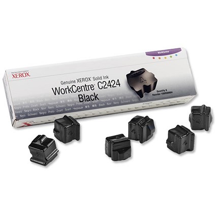 Xerox Ink Sticks Solid Page Life 6800pp Black Ref 108R00664 [Pack 6]