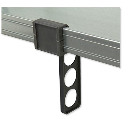 Raaco File & Book Supports 100x210x210mm Grey [Pack 10]