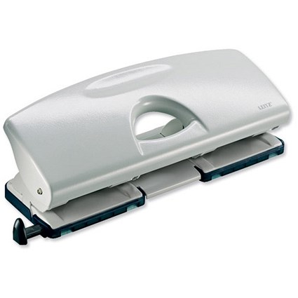 Leitz 5012 Punch 4-Hole Strong with Pressed Steel Top Capacity 25x 80gsm Grey