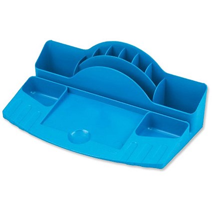 Avery Mainline Desk Tidy - Multicompartment with Ruler Slot - Blue