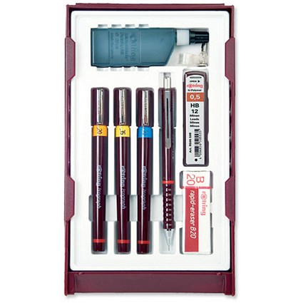 Rotring Isograph College Set with 3 Pens