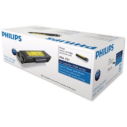 Philips PFA751 Black Laser Toner Cartridge and Drum
