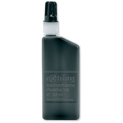 Rotring Drawing Ink for Isograph Pens / 23ml Bottle / Black