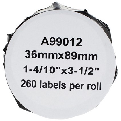 Compatible Dymo 99012 LabelWriter Large Thermal Address Labels, Black ...
