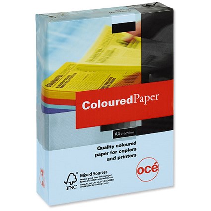 Canon A4 Multifunctional Coloured Paper - Light Blue - 80gsm - Ream (500 Sheets)