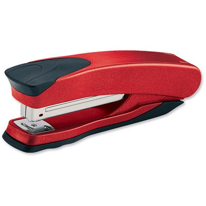 Rexel Taurus Stapler Full strip Throat 90mm Metallic Red