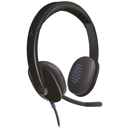 Logitech H540 USB Headset - Laser-tuned Speakers with On-ear Controls