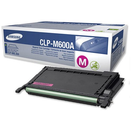 Samsung Laser Toner Cartridge Page Life 4000pp Magenta Ref CLP-M600A/ELS