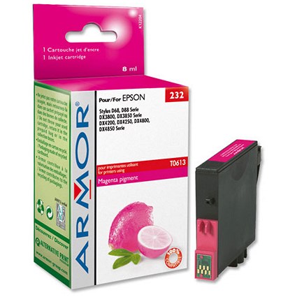 Armor Compatible Inkjet Cartridge Magenta [Epson T061340 Equivalent] Ref K12204
