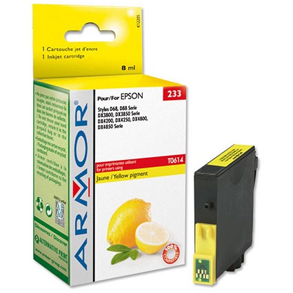 Armor Compatible Inkjet Cartridge Yellow [Epson T061440 Equivalent] Ref K12205
