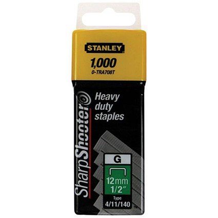 Stanley Staples Heavy-duty 12mm [Pack 1000]