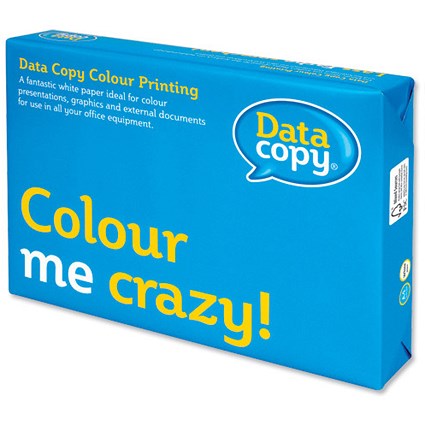 Data Copy Colour Printing Paper Ream-Wrapped 90gsm A4 White [500 Sheets]