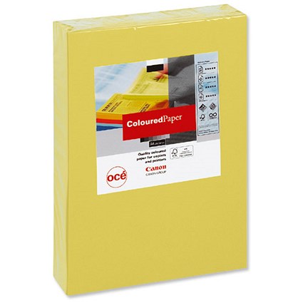 Canon A4 Multifunctional Coloured Paper - Bright Yellow - 80gsm - Ream (500 Sheets)