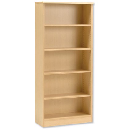 Influx Bookcase Tall W800xD350xH1800mm Maple