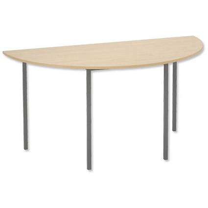 Trexus Office Table Semicircular 18mm Top W1460xD730xH737mm Maple